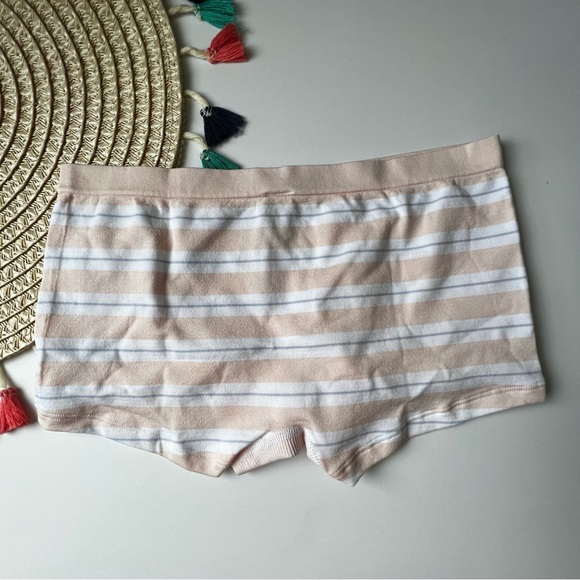 Victoria's Secret Seamless Boyshort Panty Purest Pink Stripe Medium NEW - Picture 5 of 6